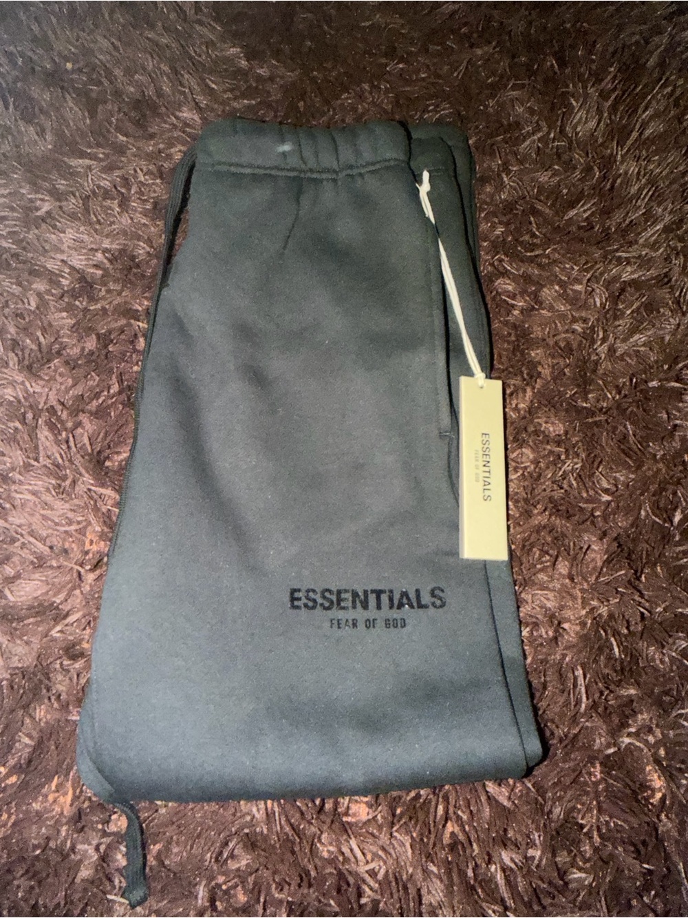 Essentials Fear of God Men's Black Sweatpants with Tag